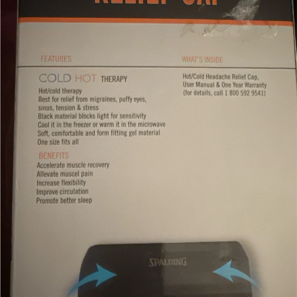 Spalding Cold Hot Therapy Relief Cap